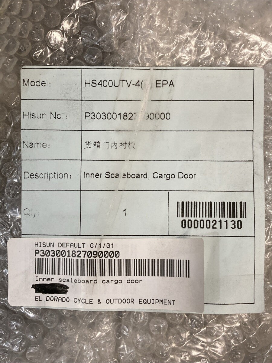 NEW GENUINE HISUN P303001827040000 INNER SCALEBOARD CARGO DOOR
