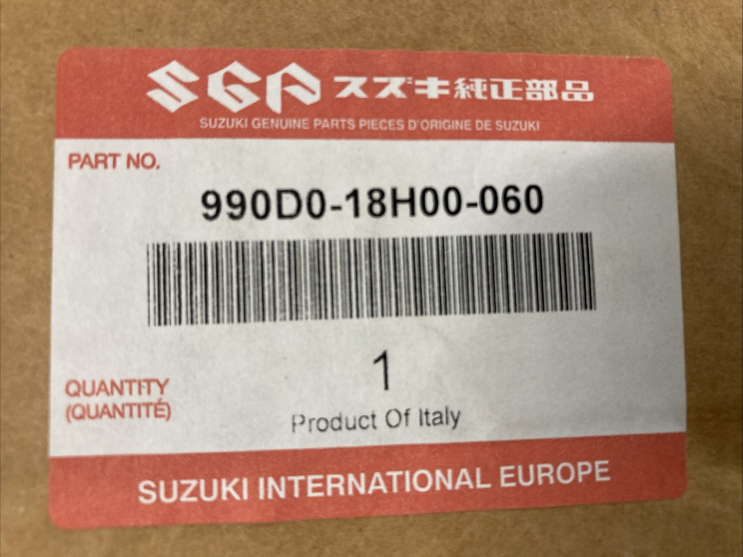 NEW GENUINE SUZUKI 990D0-18H00-060 TOP CASE CARRIER