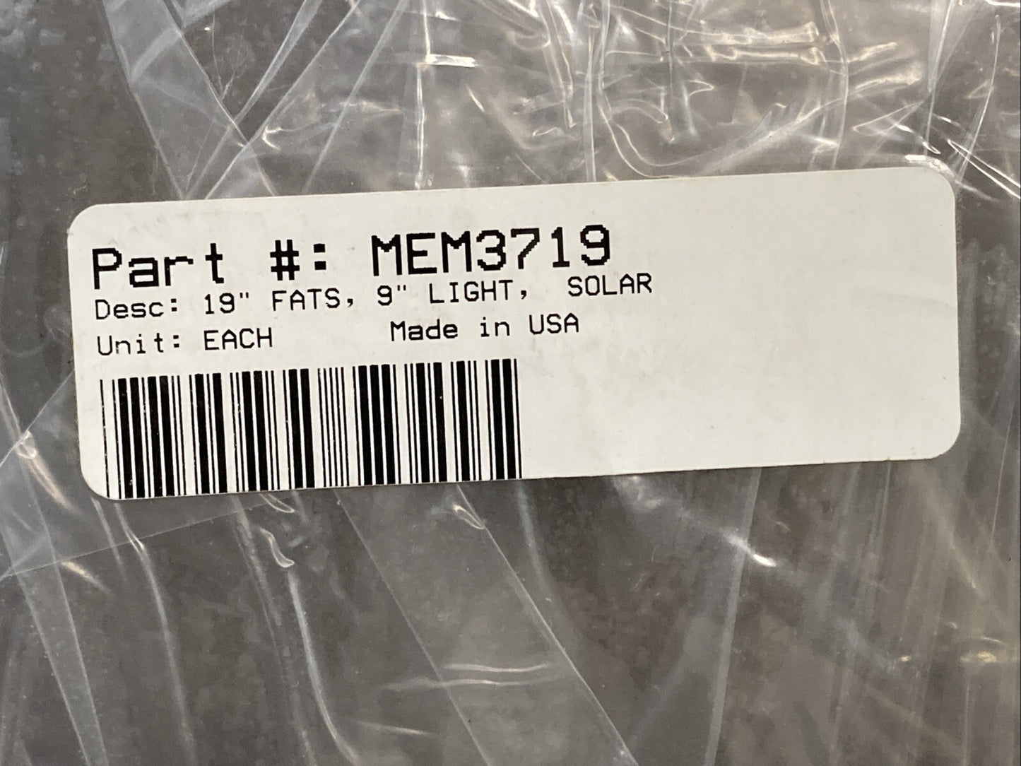 NEW GENUINE MEMPHIS SHADES MEM3719 19" FATS, 9" LIGHT, SOLAR
