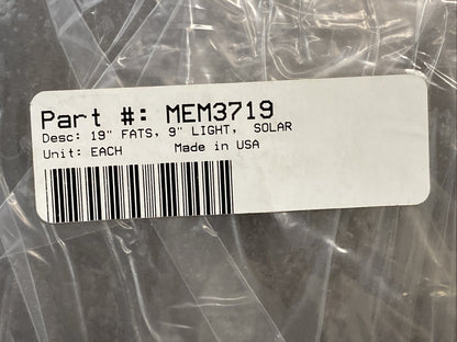 NEW GENUINE MEMPHIS SHADES MEM3719 19" FATS, 9" LIGHT, SOLAR