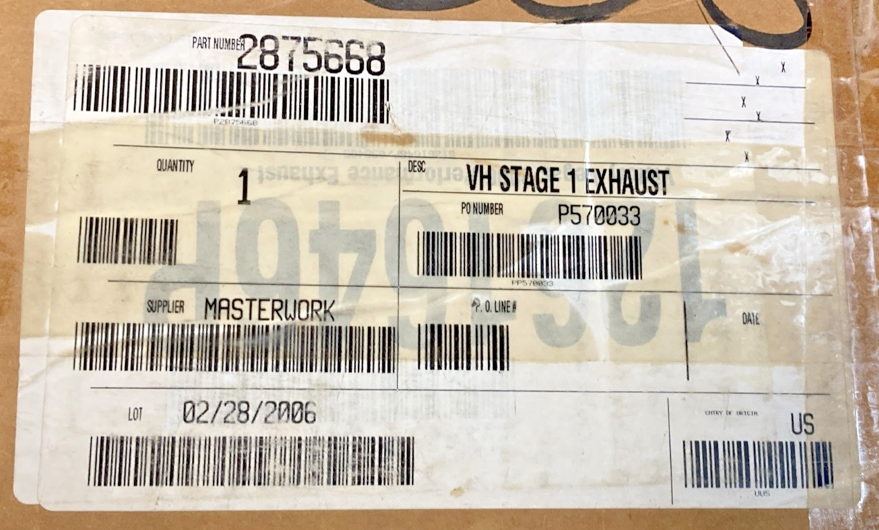 NEW GENUINE POLARIS 2875668 VICTORY STAGE ONE EXHAUST