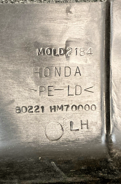 New Genuine Honda 80221-HM7-000ZB Splash Guard Lh Rh Fender Set, Black