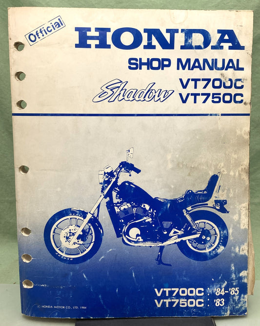 Genuine Honda 61ME902 VT700C VT750C Shadow Service Manual '83-'85