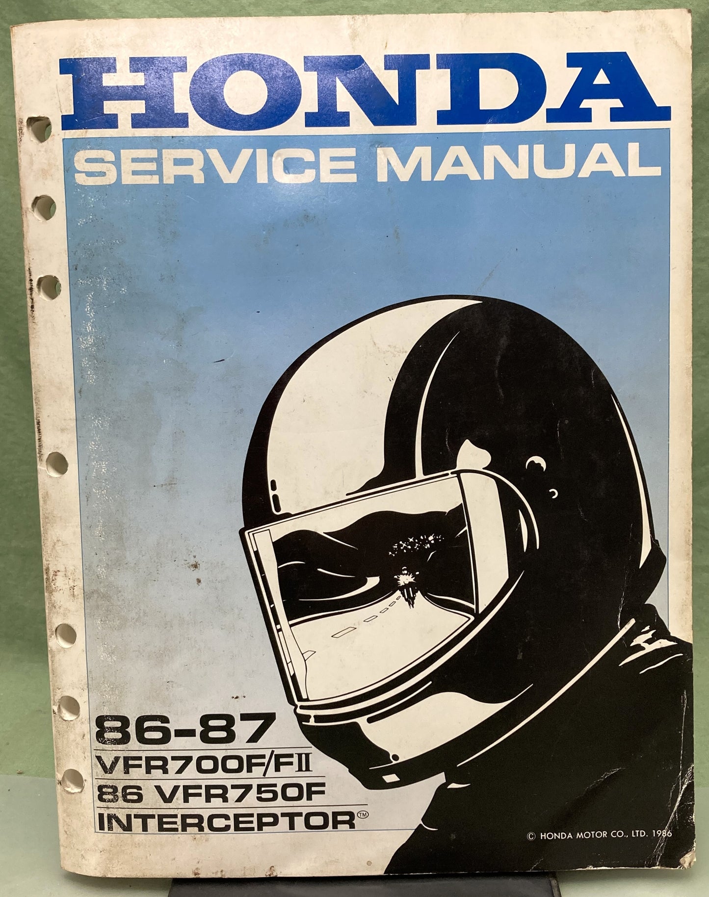Genuine Honda 61MK801 VFR700F/FII VFR750F Interceptor Service Manual '86-'87