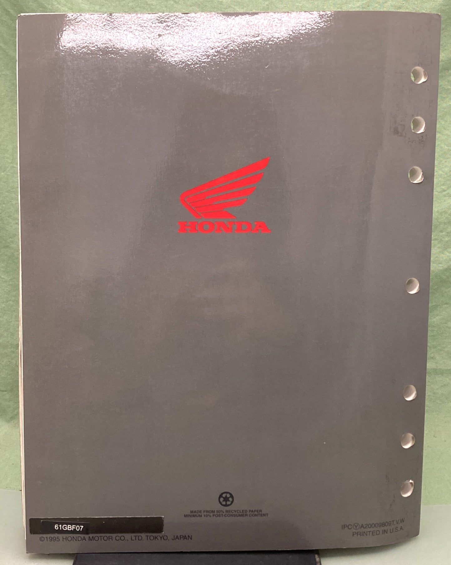 Genuine Honda 61GBF07 CR80R CR80RB Service Manual '95-'02