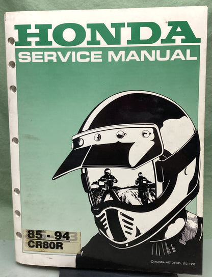 Genuine Honda 61GC410 CR80R Service Manual '85-'94