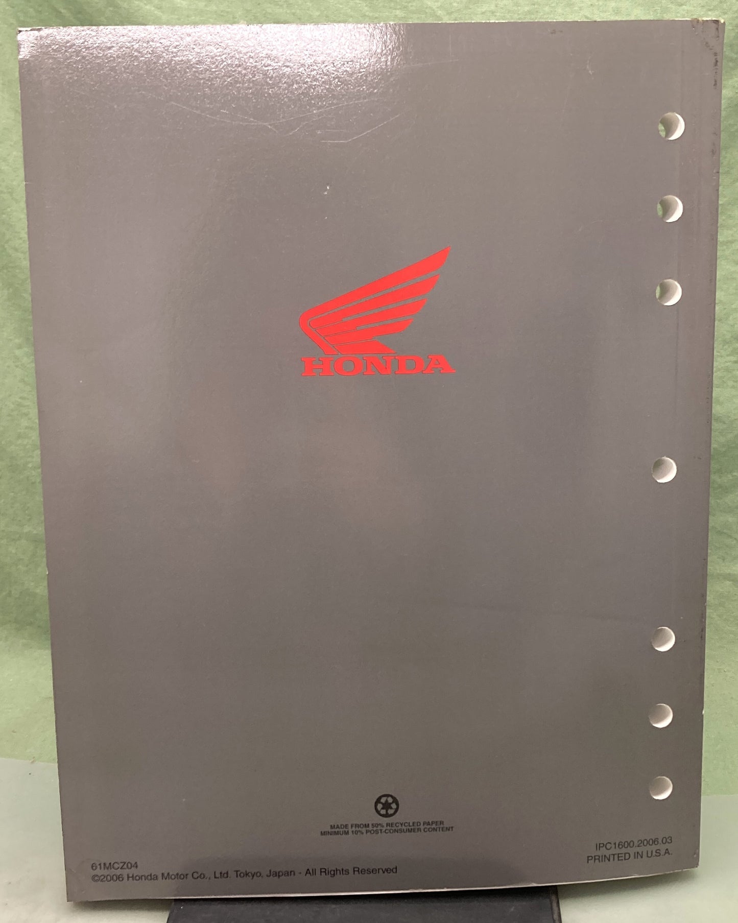 Genuine Honda 61MCZ04 CB900F Service Manual '02-'06