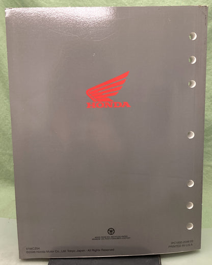 Genuine Honda 61MCZ04 CB900F Service Manual '02-'06
