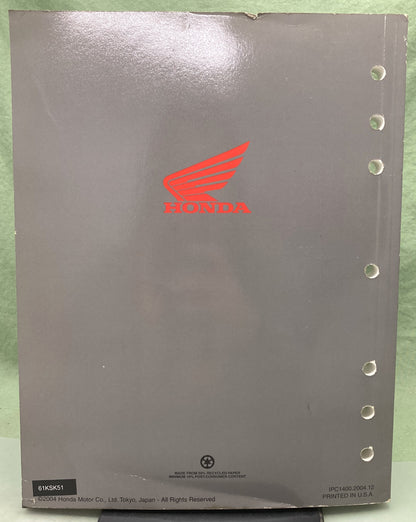 Genuine Honda 61KSK51 CR250R Service Manual '05-'06