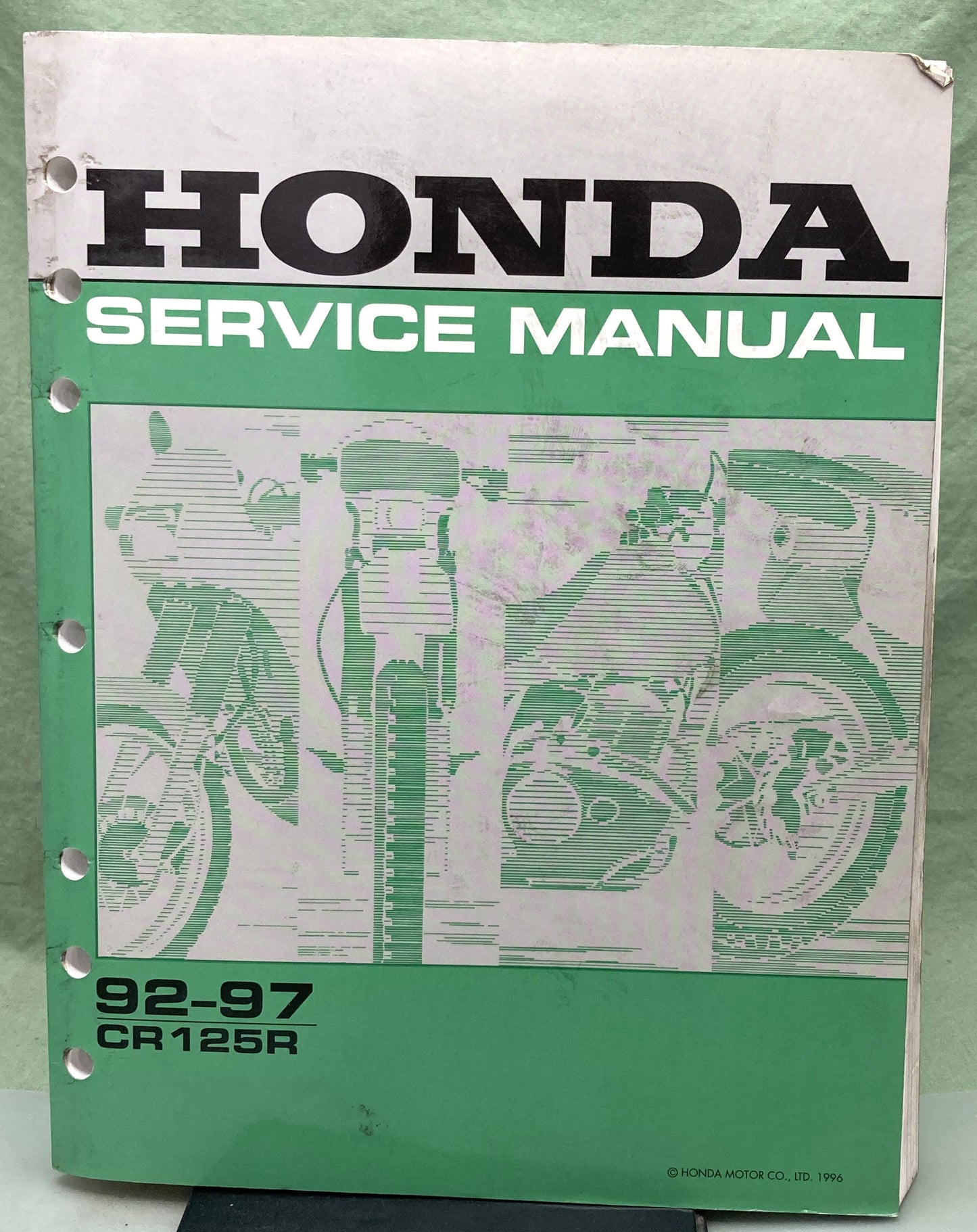 Genuine Honda 61KZ405 CR125R Service Manual '92-'97