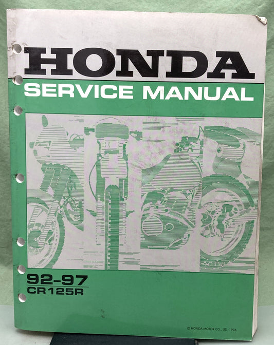 Genuine Honda 61KZ405 CR125R Service Manual '92-'97