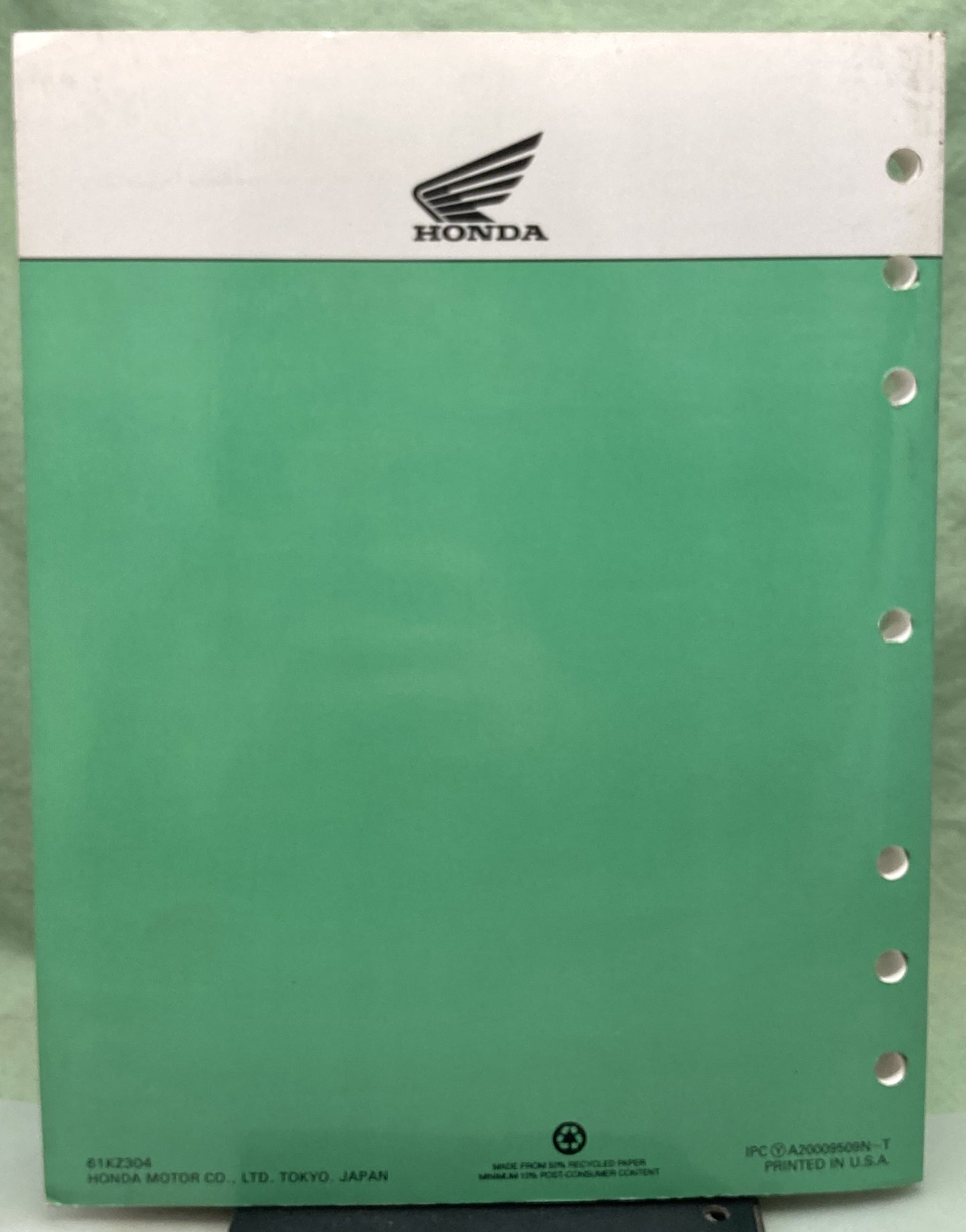Genuine Honda 61KZ304 CR250R Service Manual '92-'96