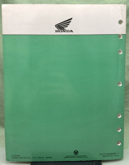 Genuine Honda 61KZ304 CR250R Service Manual '92-'96
