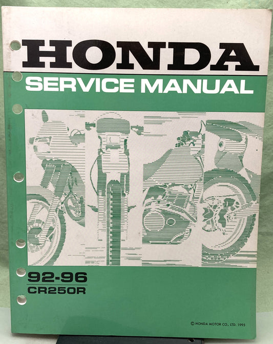 Genuine Honda 61KZ304 CR250R Service Manual '92-'96