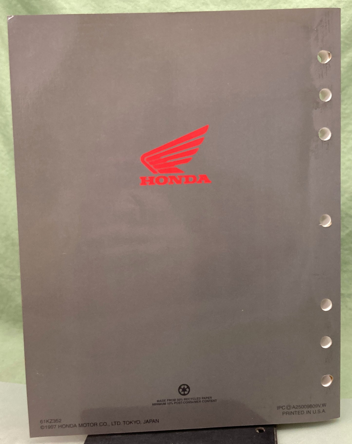 Genuine Honda 61KZ352 CR250R Service Manual '97-'99