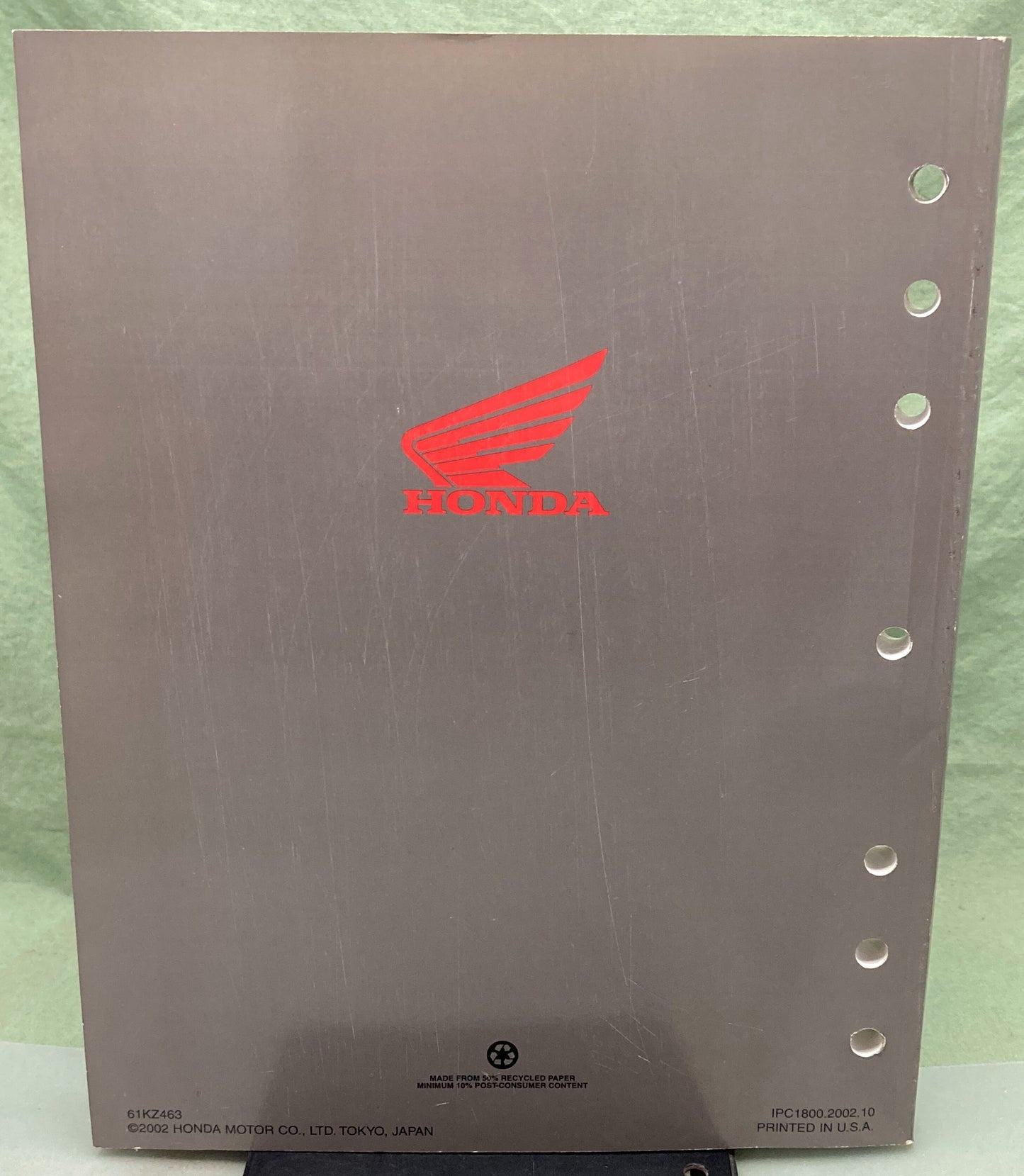Genuine Honda 61KZ463 CR125R Service Manual '00-'03