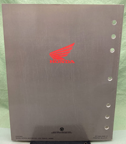 Genuine Honda 61KZ463 CR125R Service Manual '00-'03