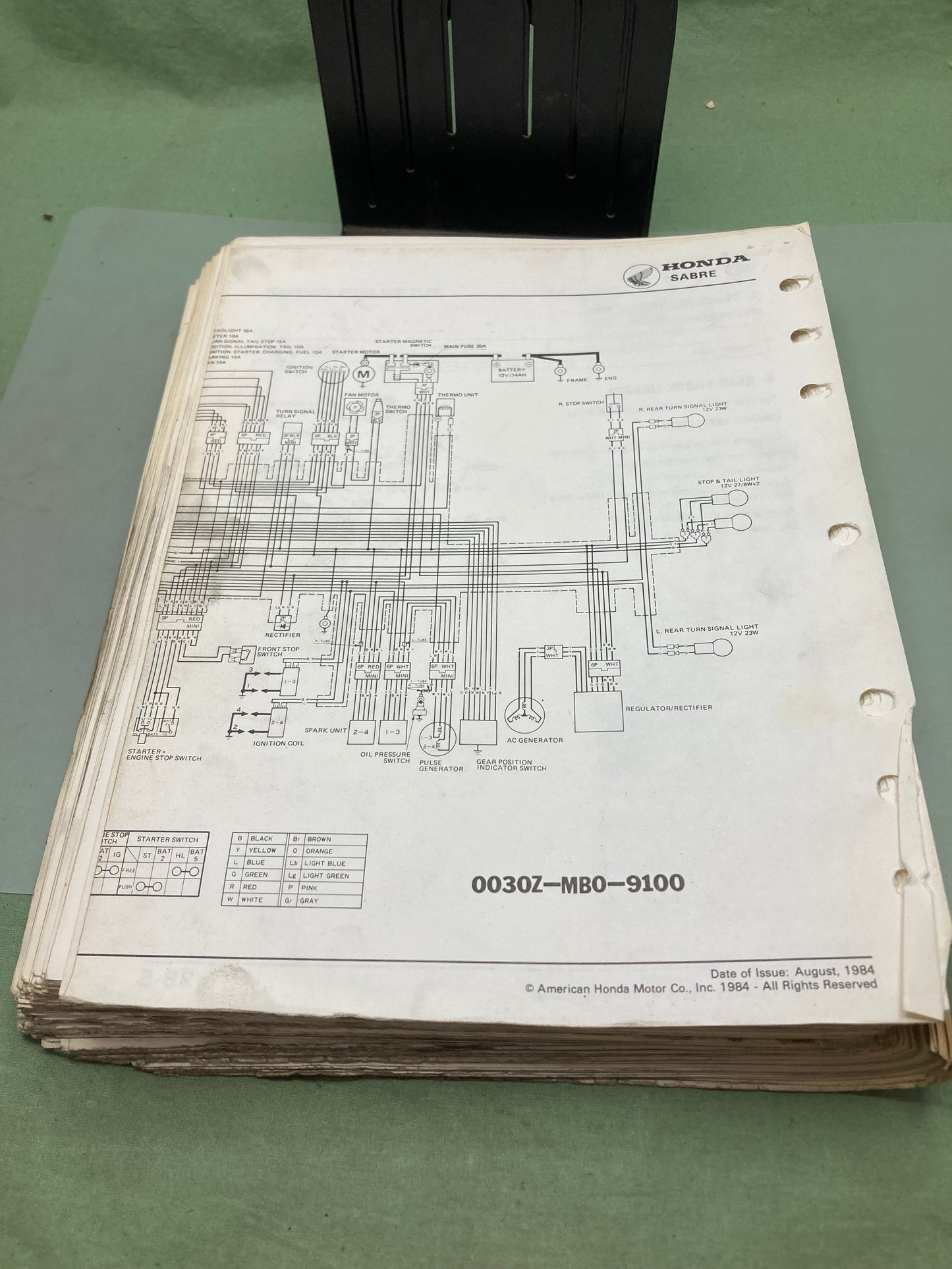 Genuine Honda 61MB004 VF700/750S VF700/750C Service Manual '82-'85