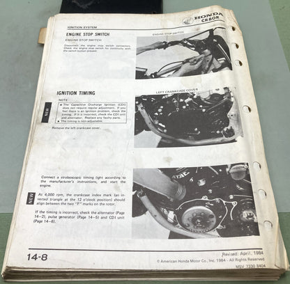 Genuine Honda 61GC400 CR80R Shop Manual 1983 '83