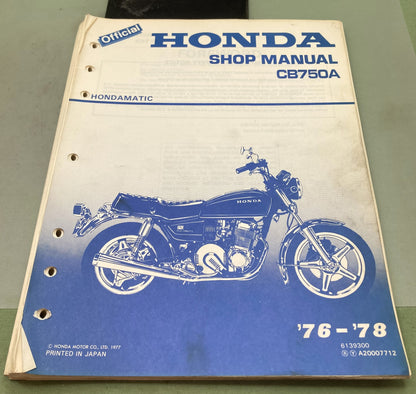 Genuine Honda 6139300 CB750A Shop Manual 1977