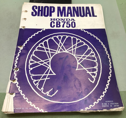 Genuine Honda 6230010 CB750 Shop Manual 1977