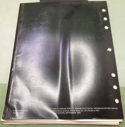 Genuine Honda 61MAM04-AH GL1500 A/SE Service/Electrical Troubleshooting Manual 1999