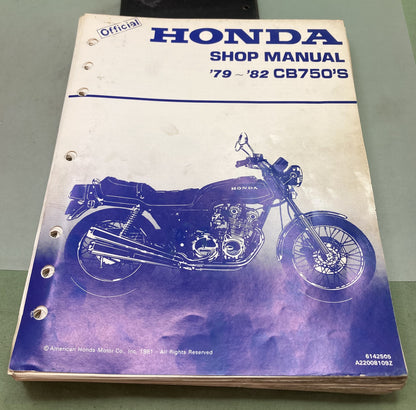 Genuine Honda 6142505 CB750 Shop Manual '79-'82