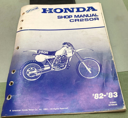 Genuine Honda 61KA401 CR250R Shop Manual '82-'83