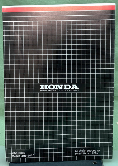 Genuine Honda 31ZH9602 GX240 GX270 GX340 GX390 Owner's Manual 1992