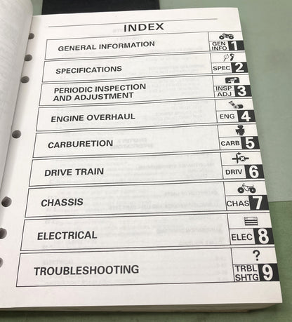 Genuine Yamaha LIT-11616-09-11 YFB250FWF Service Manual 1993