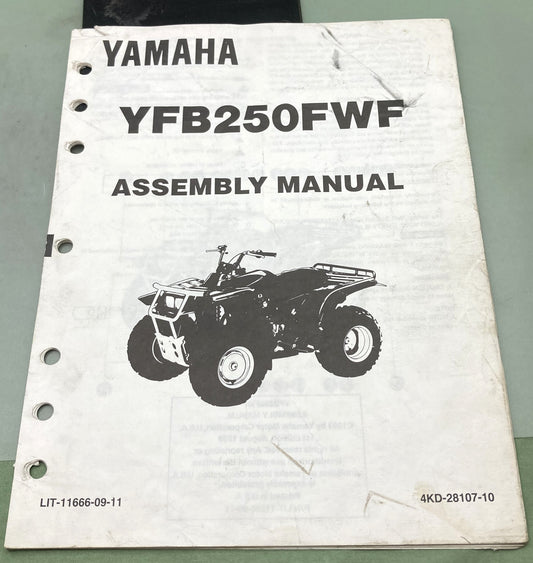 Genuine Yamaha LIT-11666-09-11 YFB250FWF Assembly Manual 1993