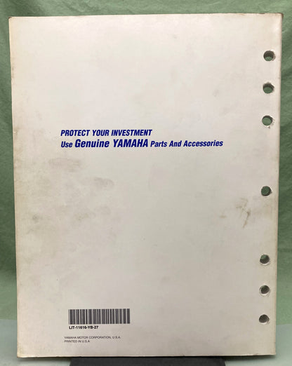 Genuine Yamaha LIT-11616-YB-27 YFB250 Service Manual 1994