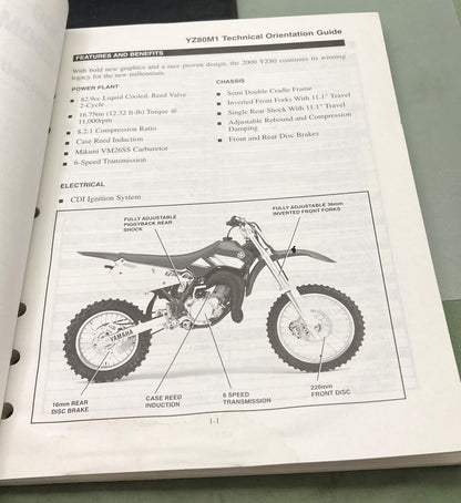 Genuine Yamaha 99-310 Off-Road Models Technical Orientation Guide 2000