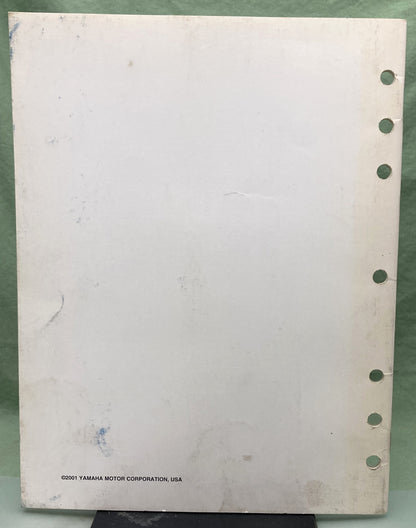 Genuine Yamaha 01-403 Service Training Courses 2001-2002