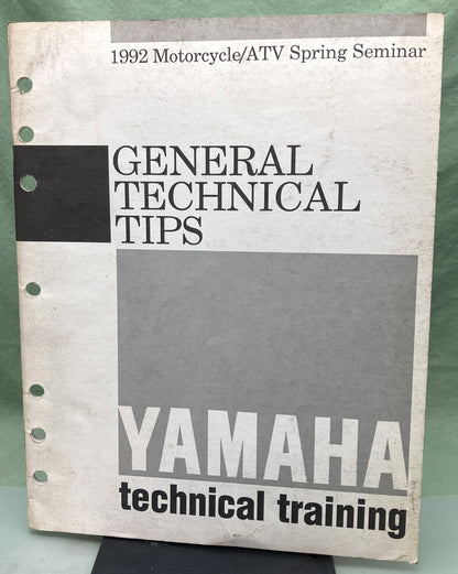 Genuine Yamaha SPR91-121 Technical Training Motorcycle/ATV Spring Seminar 1992