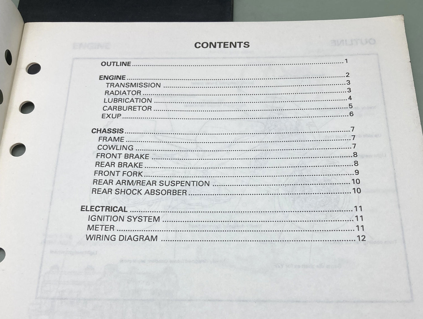 Genuine Yamaha 90894-93303 YZF750R Service Guide 1994