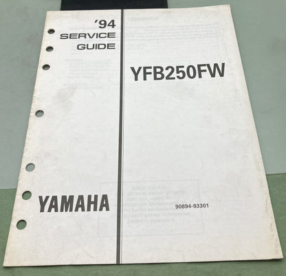 Genuine Yamaha 90894-93301 YFB250FW Service Guide 1994