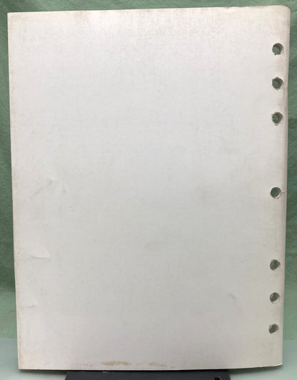 Genuine Yamaha SPR94-092 Motorcycle and ATV Technical Guide Update Seminar 1995