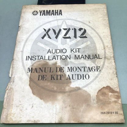 Genuine Yamaha 26H-2819Y-00 XVZ12 Audio Kit Installation Manual