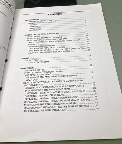 Genuine Yamaha LIT-11616-18-35 YFM450FAT Supp. Service Manual 2004
