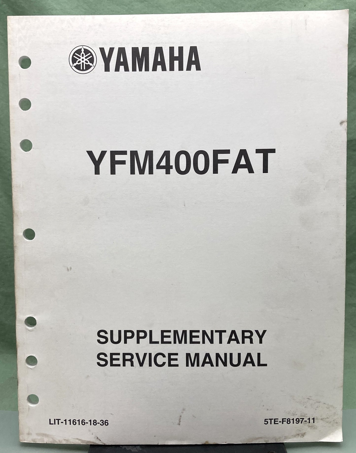 Genuine Yamaha LIT-11616-18-36 YFM400FAT Supp. Service Manual 2004