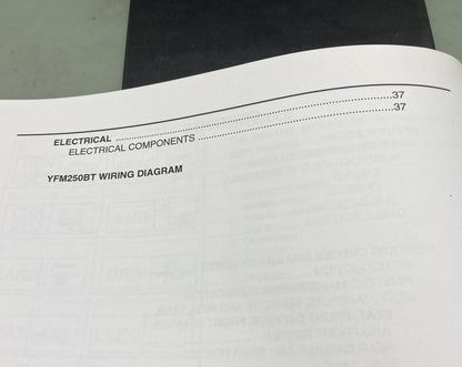 Genuine Yamaha LIT-11616-18-41 YFM250BT Supp. Service Manual 2004