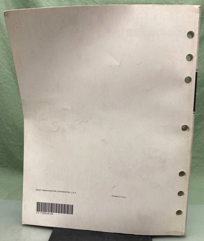 Genuine Yamaha LIT-17500-00-2K Motorcycle and ATV Technical Update 2000