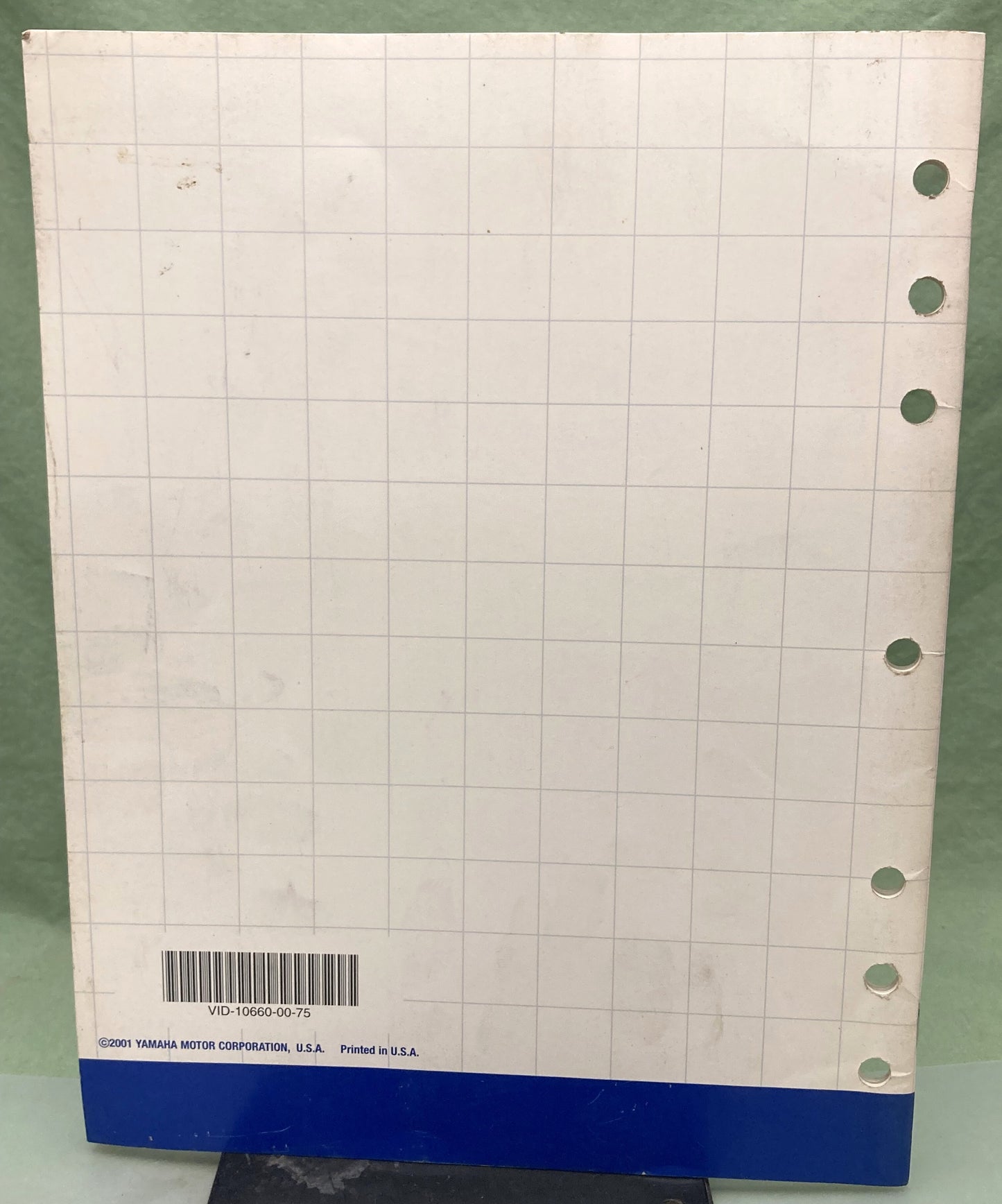 Genuine Yamaha VID-10660-00-75 EF2800i Technical Orientation Guide 2001