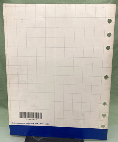 Genuine Yamaha VID-10660-00-75 EF2800i Technical Orientation Guide 2001