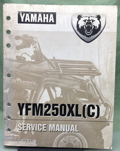 Genuine Yamaha LIT-11616-12-01 YFM250XL(C) Service Manual 1998