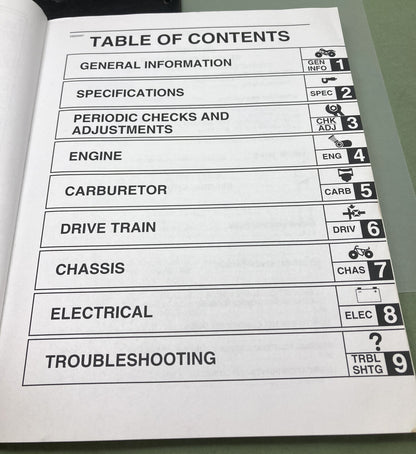 Genuine Yamaha LIT-11616-17-13 YFM50S Service Manual 2003