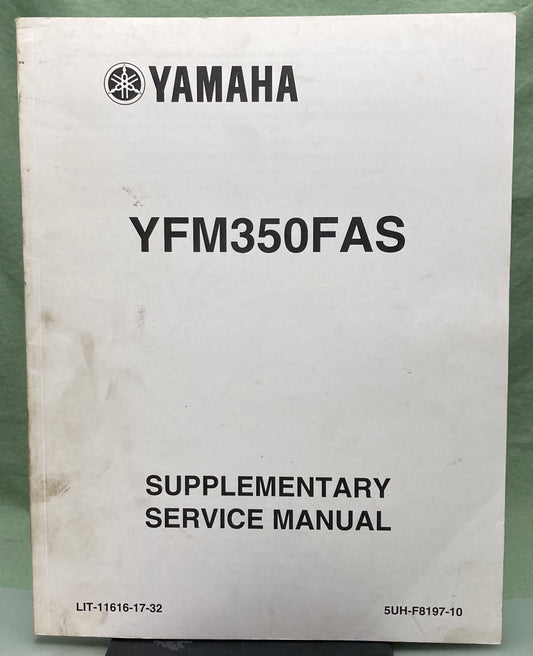 Genuine Yamaha LIT-11616-17-32 YFM350FAS Supp. Service Manual 2003