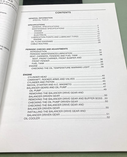 Genuine Yamaha LIT-11616-17-33 YFM350AS Supp. Service Manual 2003