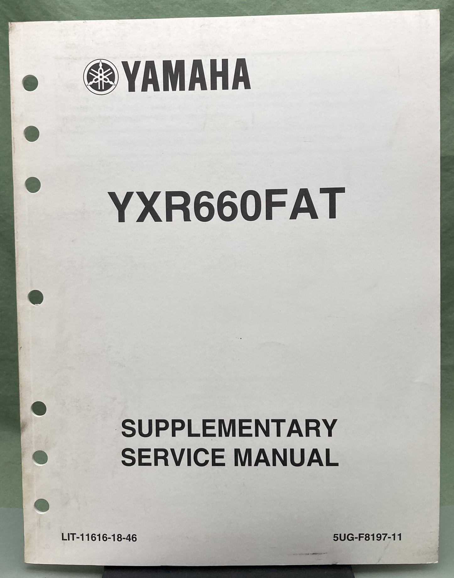 Genuine Yamaha LIT-11616-18-46 YXR660FAT Supp. Service Manual 2004